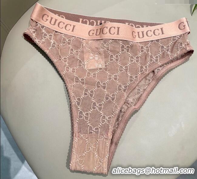 Grade Cheapest Gucci Mesh Two-Pieces Swimwear 13073 Nude Pink 2025