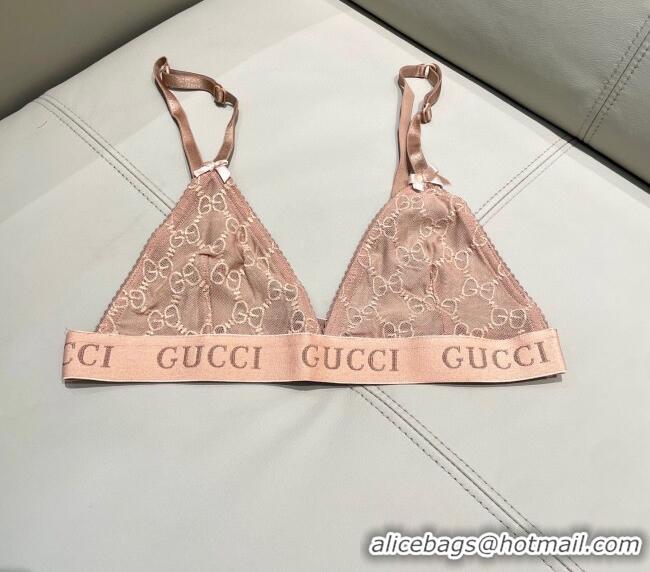 Grade Cheapest Gucci Mesh Two-Pieces Swimwear 13073 Nude Pink 2025