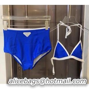 Low Price Prada Two-Pieces Swimwear 0312 Blue 2025