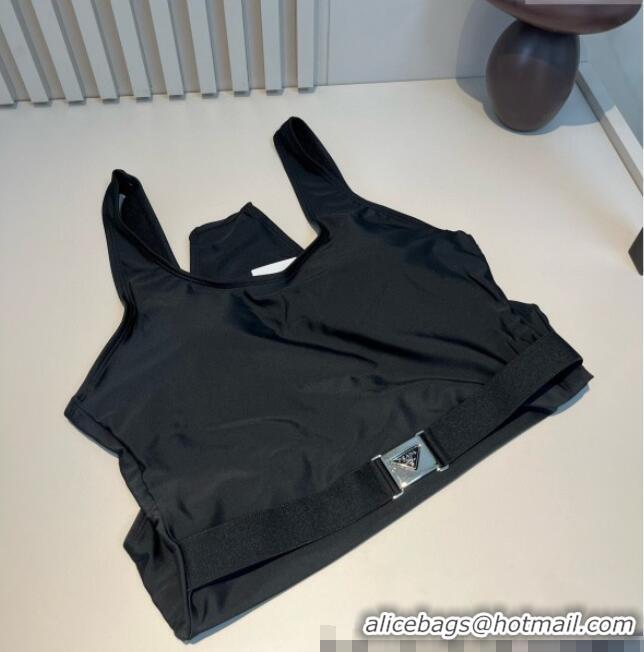 ​Best Quality Prada One-Piece Swimwear with Belt Strap PA0313 2025