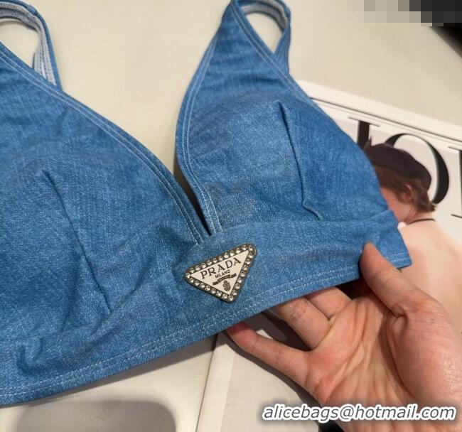 ​Good Product Prada Two-Pieces Swimwear 0313 Denim Blue 2025