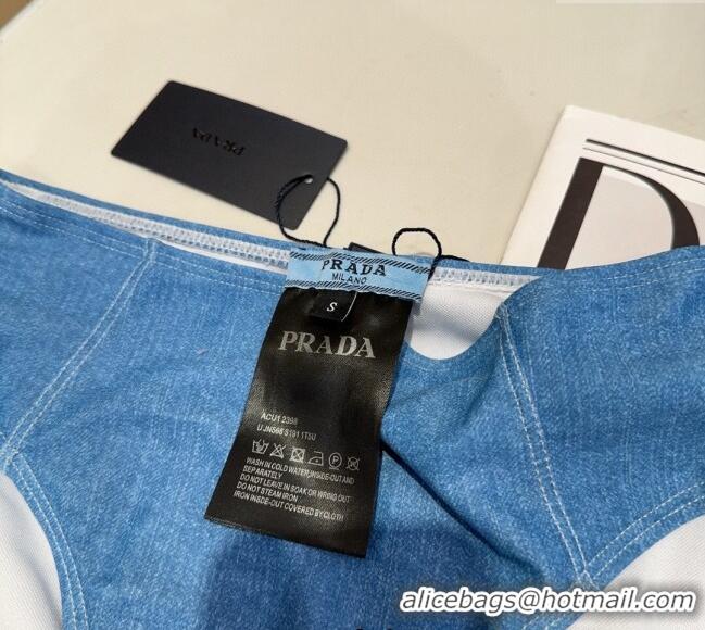 ​Good Product Prada Two-Pieces Swimwear 0313 Denim Blue 2025