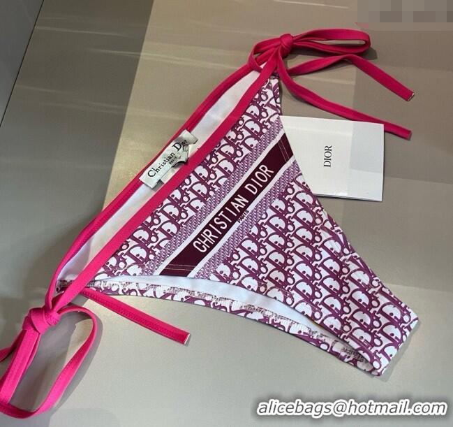 Top Grade Dior Two-Pieces Swimwear 0313 Dark Pink 2025