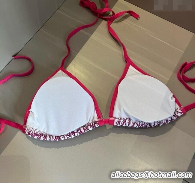 Top Grade Dior Two-Pieces Swimwear 0313 Dark Pink 2025