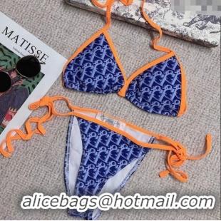 Best Product Dior Two-Pieces Swimwear 3042 Blue/Orange 2025