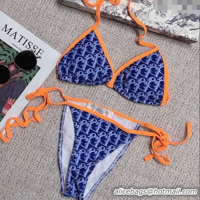 Best Product Dior Two-Pieces Swimwear 3042 Blue/Orange 2025