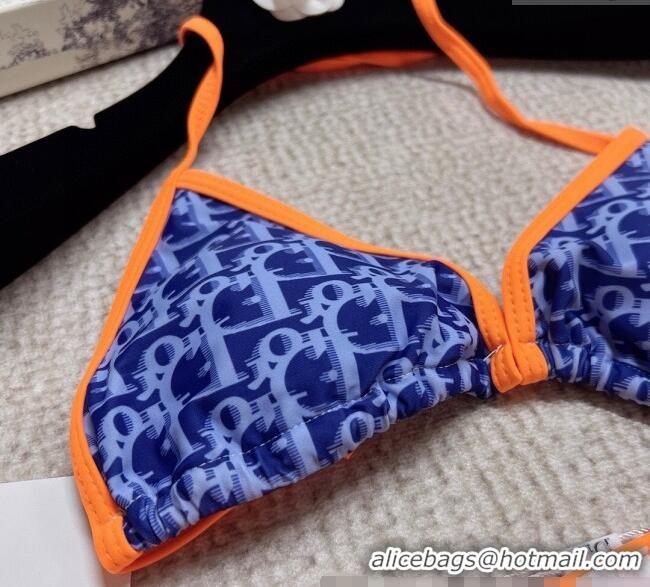 Best Product Dior Two-Pieces Swimwear 3042 Blue/Orange 2025