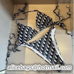 Good Taste Dior Two-Pieces Swimwear 0313 Black/White 2025
