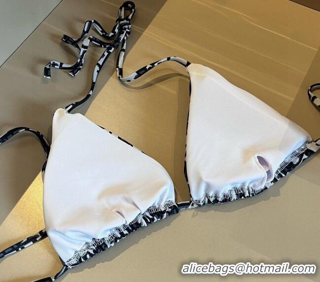 Good Taste Dior Two-Pieces Swimwear 0313 Black/White 2025