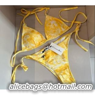 ​Well Crafted Dior Two-Pieces Swimwear 0313 Yellow 2025