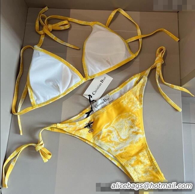 ​Well Crafted Dior Two-Pieces Swimwear 0313 Yellow 2025
