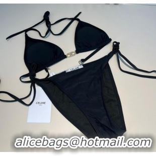 ​Unique Grade Celine Two-Pieces Swimwear CE0313 Black 2025