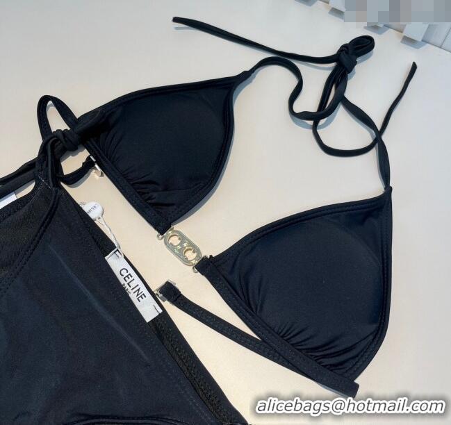 ​Unique Grade Celine Two-Pieces Swimwear CE0313 Black 2025