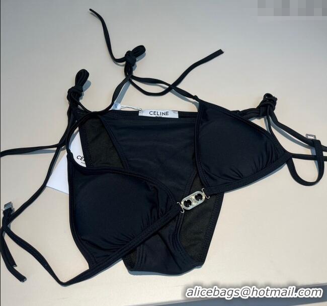 ​Unique Grade Celine Two-Pieces Swimwear CE0313 Black 2025