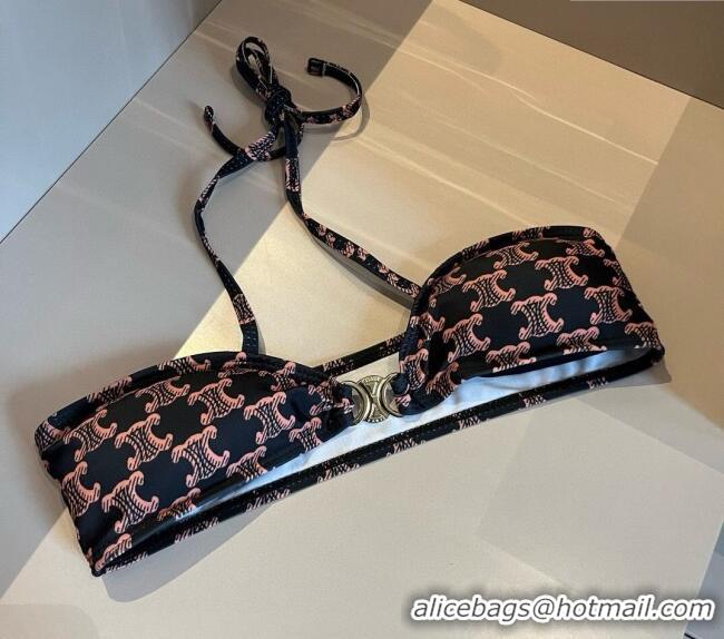 Good Quality Celine Two-Pieces Swimwear 0313 Pink/Black 2025