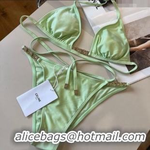 Low Price Celine Two-Pieces Swimwear 0313 Light Green 2025