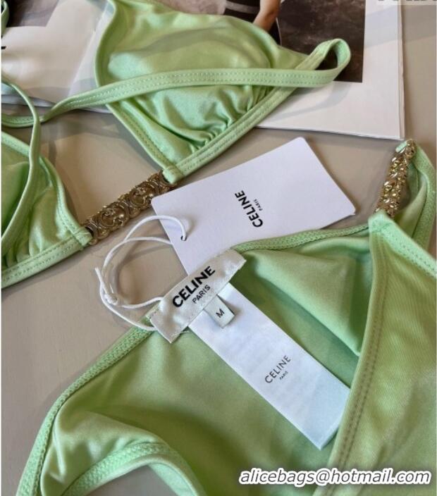 Low Price Celine Two-Pieces Swimwear 0313 Light Green 2025
