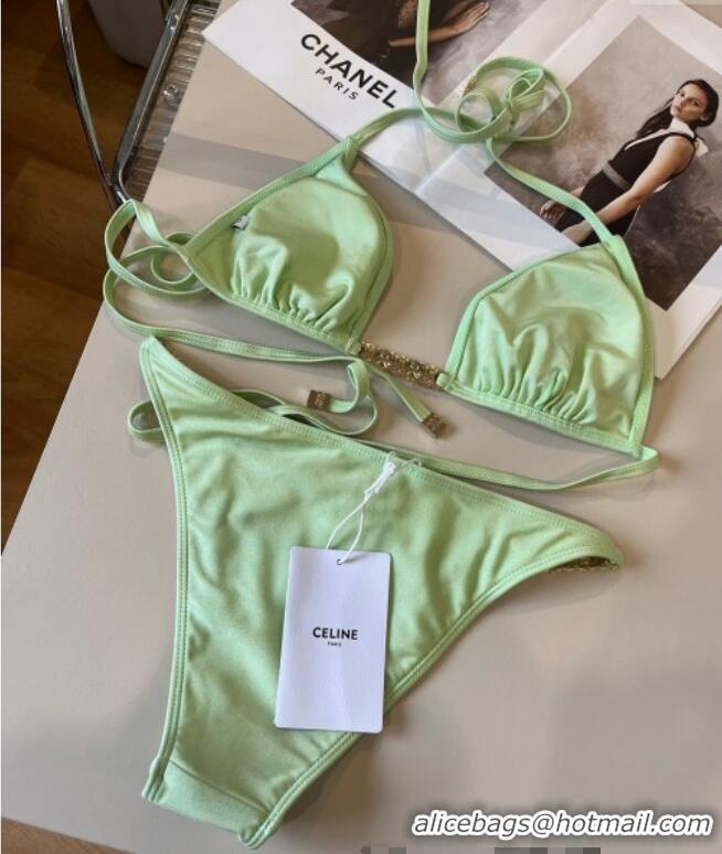 Low Price Celine Two-Pieces Swimwear 0313 Light Green 2025