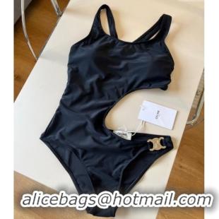 ​Pretty Style Celine One-Piece Swimwear 0313 Black/Gold 2025
