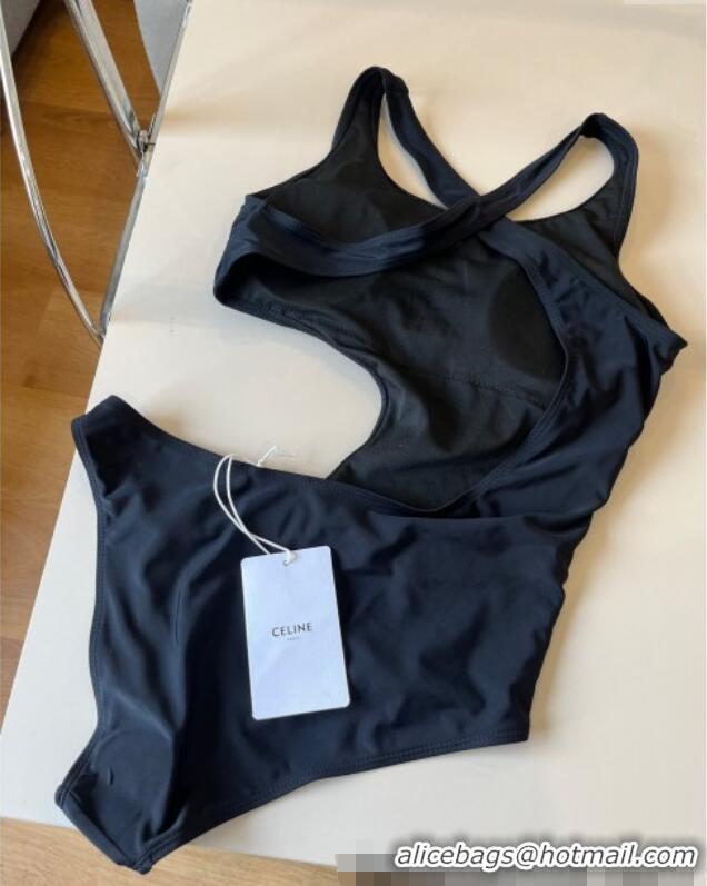 ​Pretty Style Celine One-Piece Swimwear 0313 Black/Gold 2025