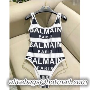 Grade Quality Balmain One-Piece Swimwear 0313 White/Black 2025