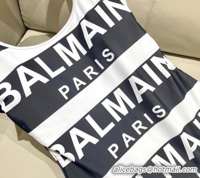 Grade Quality Balmain One-Piece Swimwear 0313 White/Black 2025