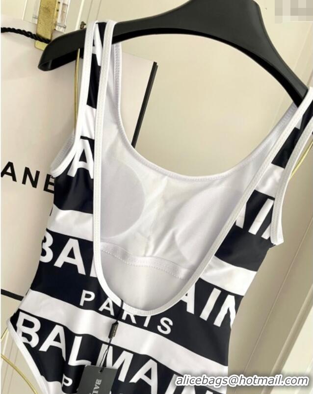 Grade Quality Balmain One-Piece Swimwear 0313 White/Black 2025