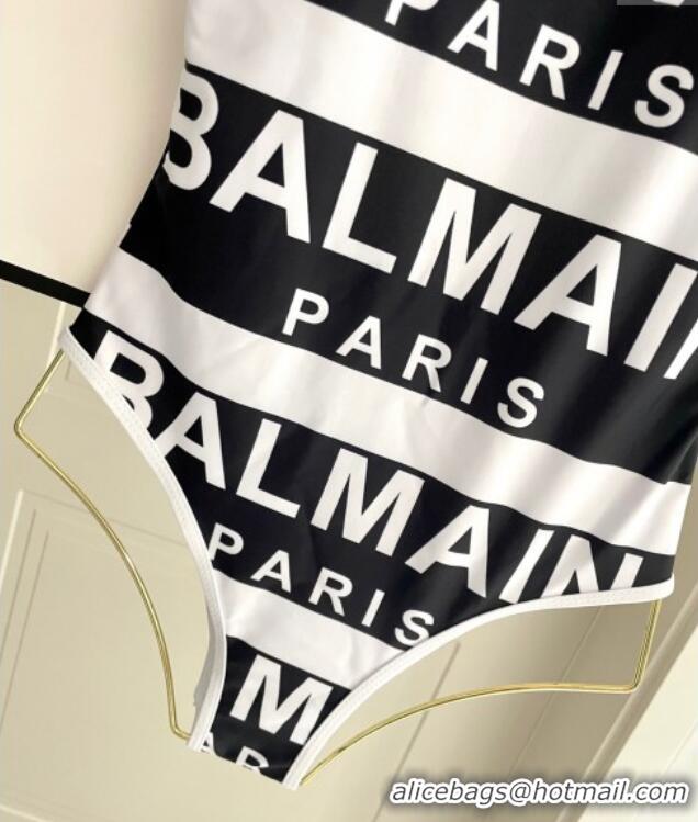 Grade Quality Balmain One-Piece Swimwear 0313 White/Black 2025