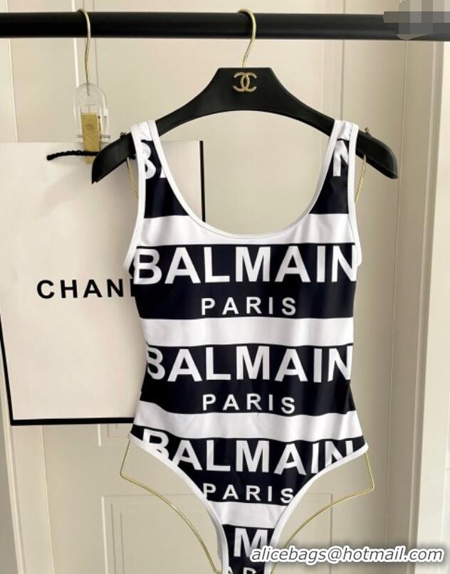 Grade Quality Balmain One-Piece Swimwear 0313 White/Black 2025