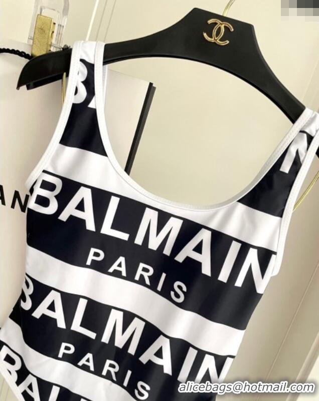Grade Quality Balmain One-Piece Swimwear 0313 White/Black 2025