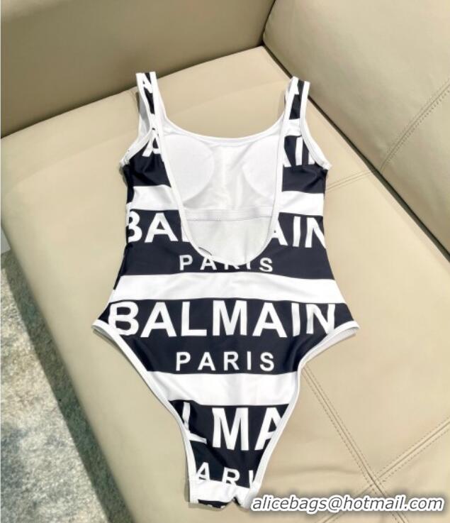 Grade Quality Balmain One-Piece Swimwear 0313 White/Black 2025