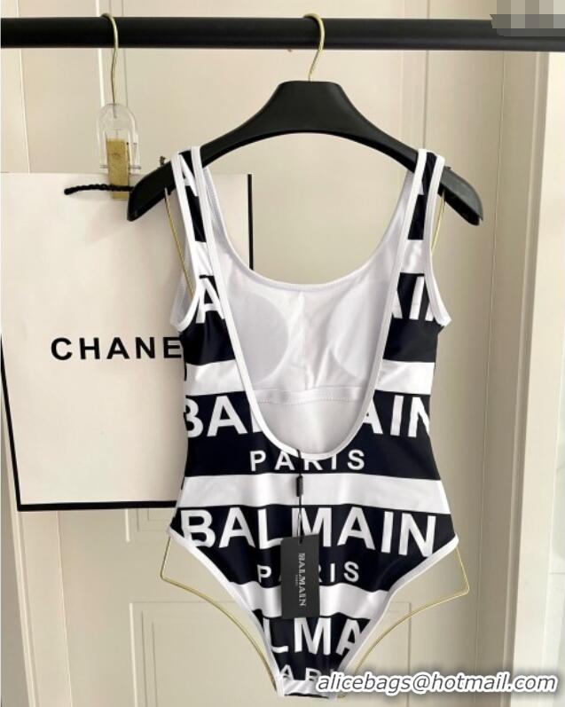 Grade Quality Balmain One-Piece Swimwear 0313 White/Black 2025