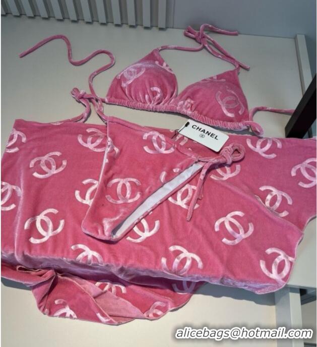 Best Design Chanel Swimwear Set 0313 Light Pink 2025