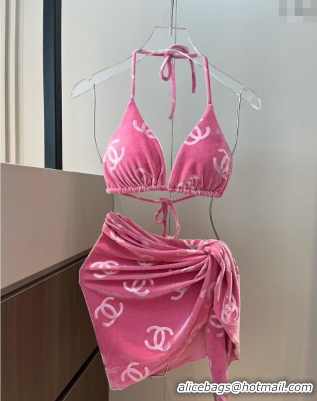 Best Design Chanel Swimwear Set 0313 Light Pink 2025