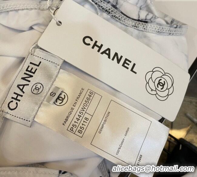 ​Good Taste Chanel Long Sleeve One-Piece Swimwear 0313 White 2025