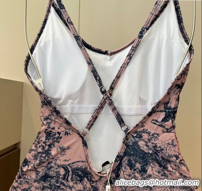 Luxury Cheap Dior One-Piece Swimwear 0313 Light Pink 2025