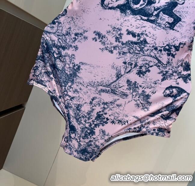 Luxury Cheap Dior One-Piece Swimwear 0313 Light Pink 2025