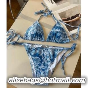 Top Grade Dior Two-Pieces Swimwear 0313 Denim Blue 2025