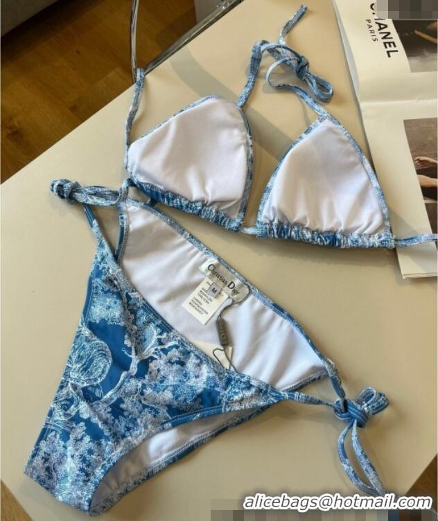 Top Grade Dior Two-Pieces Swimwear 0313 Denim Blue 2025