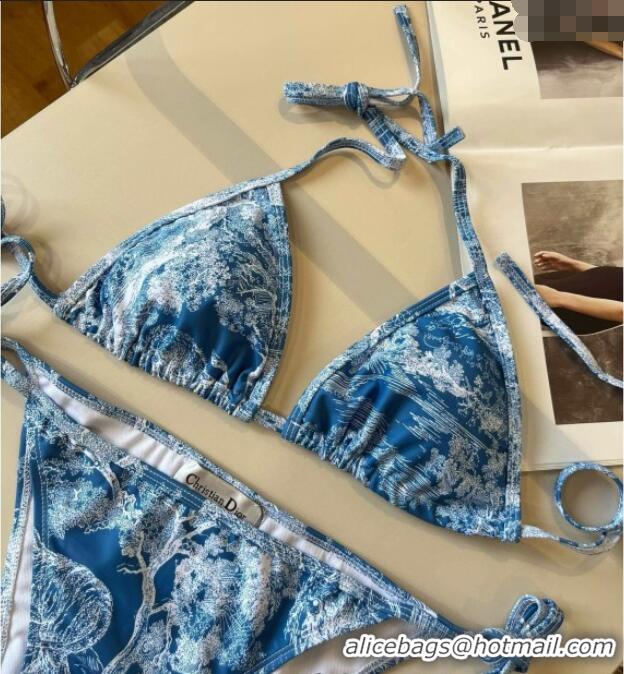 Top Grade Dior Two-Pieces Swimwear 0313 Denim Blue 2025