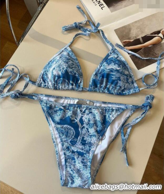 Top Grade Dior Two-Pieces Swimwear 0313 Denim Blue 2025
