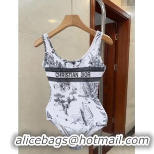 Grade Discount Dior One-Piece Swimwear 0313 White 2025