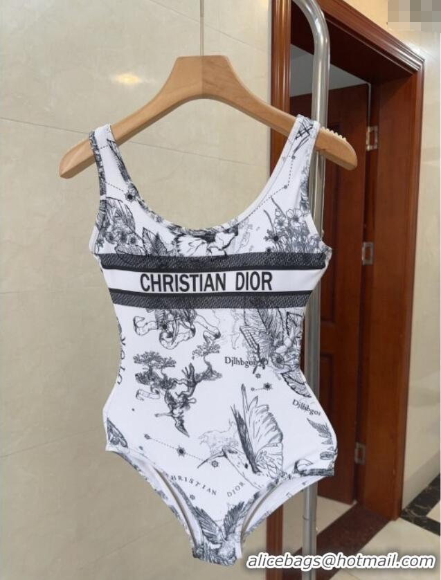 Grade Discount Dior One-Piece Swimwear 0313 White 2025