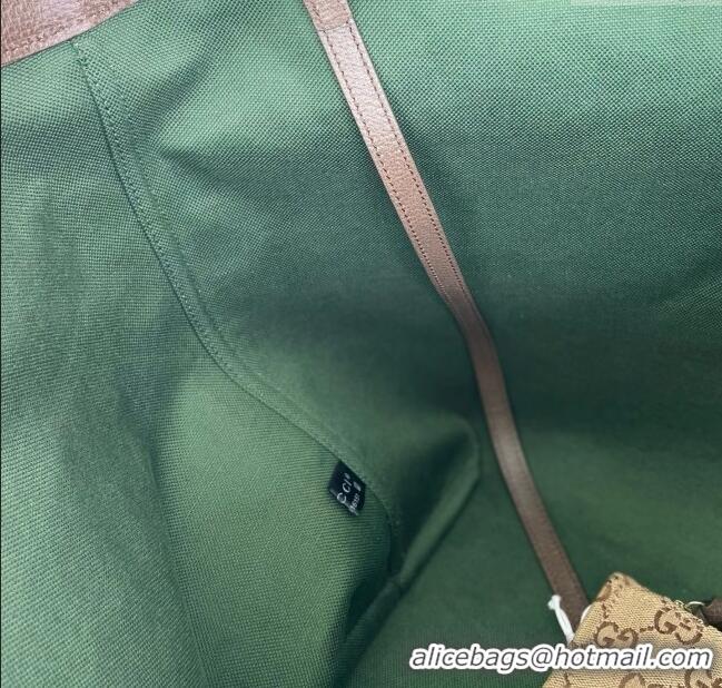 Top Grade Gucci Giglio Large Tote Bag in Beige and GG Canvas 853971 Dark Brown 2025