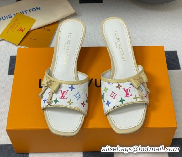 Unique Style Louis Vuitton LV x TM Heel Slides Sandal 3cm in Monogram Canvas White 0422027