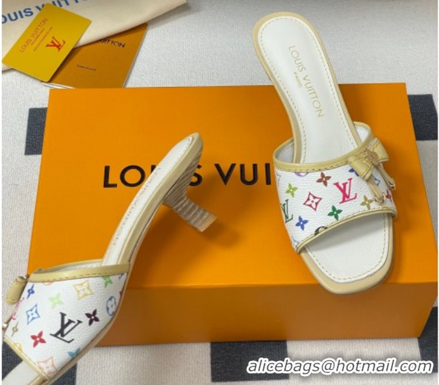 Unique Style Louis Vuitton LV x TM Heel Slides Sandal 3cm in Monogram Canvas White 0422027