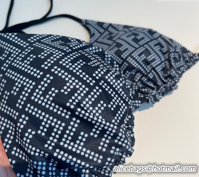 Best Price Fendi Dotted Logo Two-Pieces Swimwear 3019 Black 2025