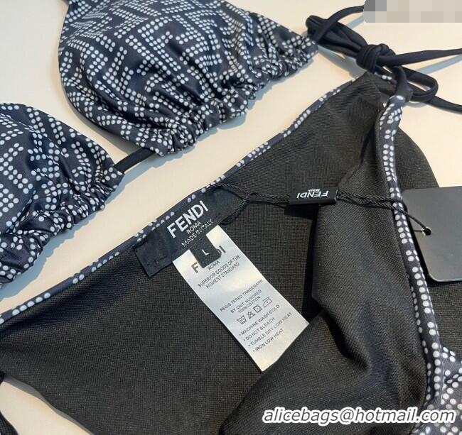 Best Price Fendi Dotted Logo Two-Pieces Swimwear 3019 Black 2025