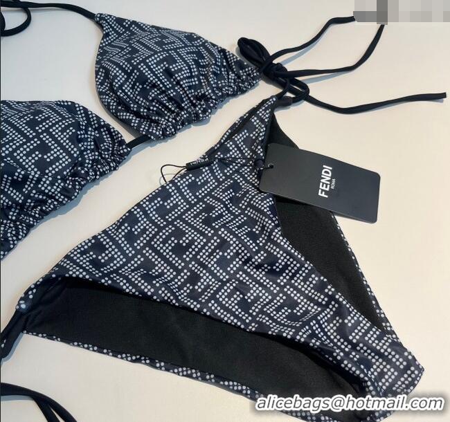 Best Price Fendi Dotted Logo Two-Pieces Swimwear 3019 Black 2025