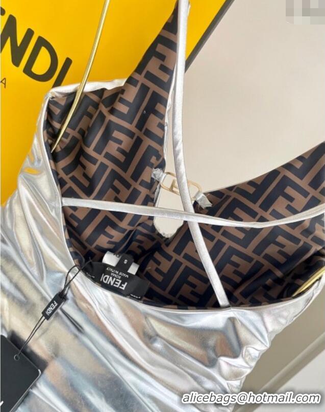 ​Top Design Fendi Reversible One-Piece Swimwear 3119 Silver/Brown 2025